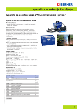 aparati za zavarivanje i lemljenje Aparati za elektrolučno i