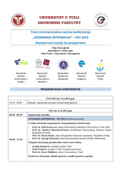 EKONOMIJA INTEGRACIJA