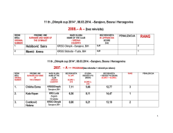 Rezultati A programa