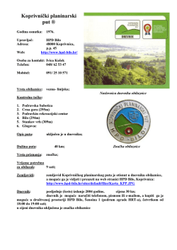 Koprivnički planinarski put &reg;