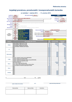 Financijsko izvje&scaron;će - Centar za socijalnu skrb Vinkovci