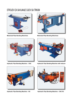 STROJEVI ZA SAVIJANJE CIJEVI SA TRNOM