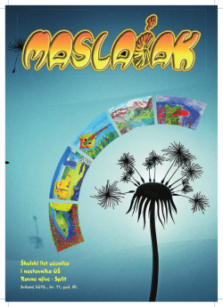 Maslacak 2012..pdf - Osnovna &scaron;kola "Ravne njive" Split