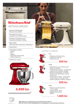 letak KitchenAid Artisan
