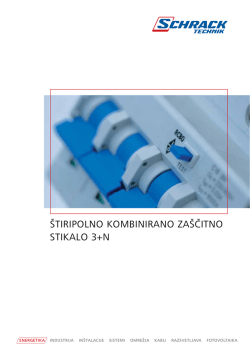 &scaron;tiripolno Kombinirano za&scaron;čitno stiKalo 3+n