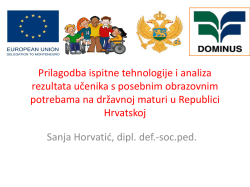 Prilagodba ispitne tehnologije i analiza rezultata učenika s