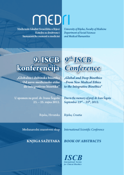 9. ISCB konferencija 9th ISCB Conference