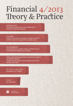 IV / 2013 - Financial Theory & Practice