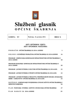 Službeni glasnik - Općina Škabrnja