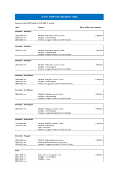 cjenik H&ouml;rmann garažnih vrata