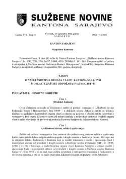 (1) tačka b) Ustava Kantona Sarajevo