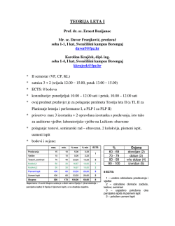 TEORIJA LETA I