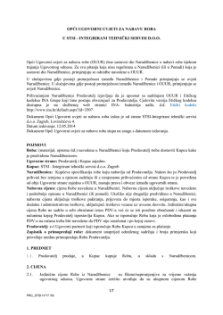 opći ugovorni uvjeti za nabavu roba u stsi