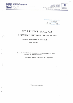 Jednogreda mosna dizalica - kran