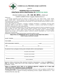 pripremni tecaj strucnjaka za znr-11