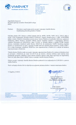 Zagrebacka burza d.d. Hrvatska agencija za nadzor