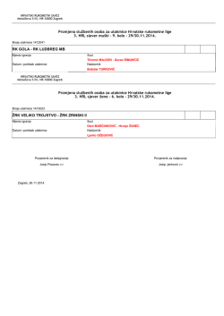 Promjena službenih osoba za utakmice Hrvatske