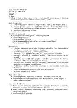 Opći obvezni uvjeti &bull; Zavr&scaron;en odgovarajući