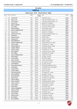 6400 m Veterani