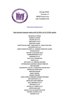 Popis donatora kupnjom majice u 2014. godini