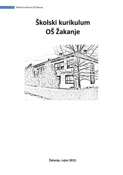 &Scaron;kolski kurikulum O&Scaron; Žakanje