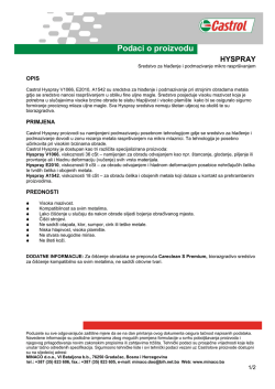Podaci o proizvodu HYSPRAY