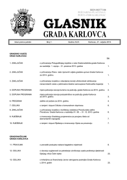 Izlazi prema potrebi Broj 1. Godina XLIX. Karlovac