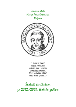 ovdje - Osnovna škola Matije Petra Katančića Valpovo
