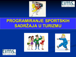 programiranje sportskih sadržaja u turizmu