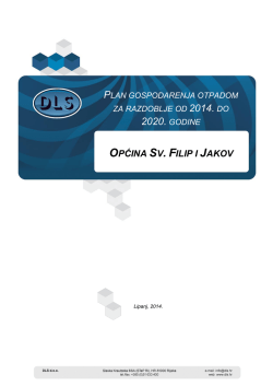 nacrt Plana gospodarenja otpadom