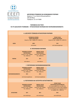 Πίνακας παραβόλων ΗΤΨΠ