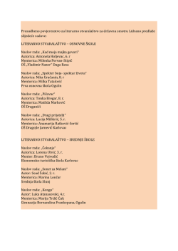 Lidrano 2015. predlozeni za Drzavnu smotru