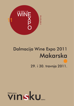 Katalog za 2011. godinu - Dalmacija Wine Expo 2015
