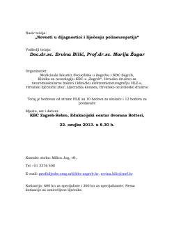 Doc.dr.sc. Ervina Bilić, Prof.dr.sc. Marija Žagar