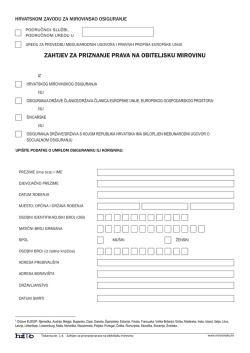 HRVATSKOM ZAVODU ZA MIROVINSKO OSIGURANJE