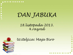 Dan jabuka - 4. razred M&Scaron; Zdenci