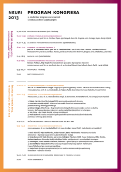 PROGRAm KONGReSA - Sveučili&scaron;te u Rijeci