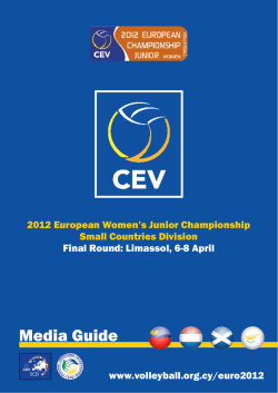 Media Guide - Κυπριακή Ομοσπονδία Πετοσφαίρισης