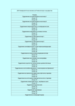 JZU Univerzitetska klinika za Ginekologija i aku[erstvo