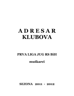 A D R E S A R KLUBOVA
