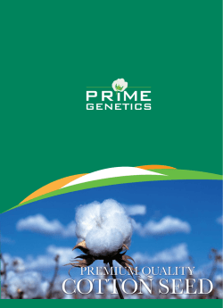 COTTON SEED COTTON SEED - bios