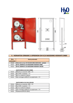 hidrantski ormarići za nadz. i podz. hidrante - H2O