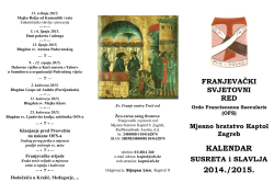 KALENDAR 2014./2015.