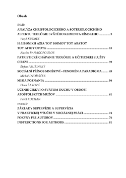 Acta Patristica I final - Prešovská univerzita v Prešove