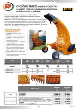 malčeri berti modeli PICKER / R sa duplim rotorom i
