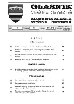 službeni glasnik 06/13