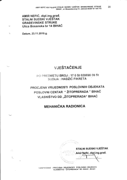 Procjena vjestaka gradevinske struke