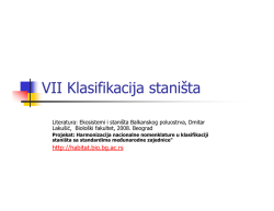 08. Klasifikacija stanista
