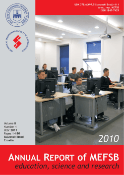 Anual report MEFSB - education, science and research 2010