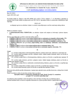 e-mail - Bolnica Lipik